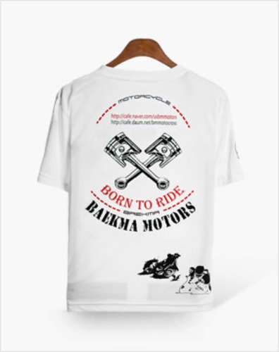 백마모터스-화이트 글리머 라운드티