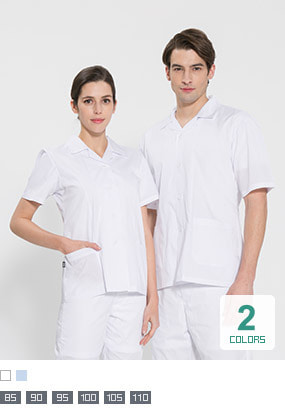 FS-108, 110, 112, 114 반팔 스판덱스 위생복 셔츠